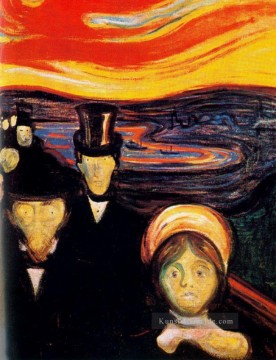 Angst 1894 Edvard Munch Ölgemälde